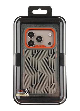 Чехол kajsa splendid collection 3d cube pattern с magsafe для iphone 17 pro max tpu mix o-ring mc-12410 5