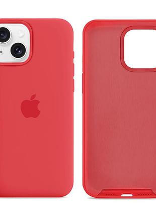 Чехол силиконовый silicone case full size для iphone 14 с микрофиброй внутри защита от ударов 90.amaranth purple mc-11871