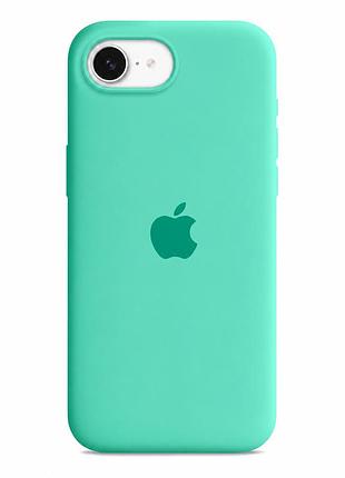 Чехол силиконовый silicone case full size для iphone 17e 16e защитный с панелью накладкой цвет 47.spearmint mc-11874