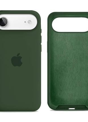 Чехол силиконовый silicone case full size для iphone 17 air с микрофиброй внутри защита от потёртостей 54.atrovirens mc-12040