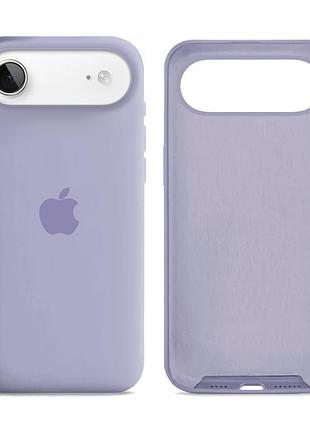 Чохол силіконовий silicone case full size для iphone 17 air захист від ударів із мікрофіброю всередині lilac purple mc-12039
