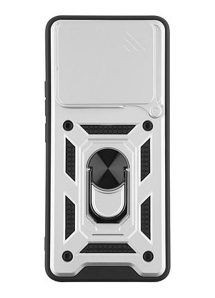 Чехол armor guard shield tpu противоударный для xiaomi redmi note 15 pro 4g серебристый с защитой камеры silver mc-12354
