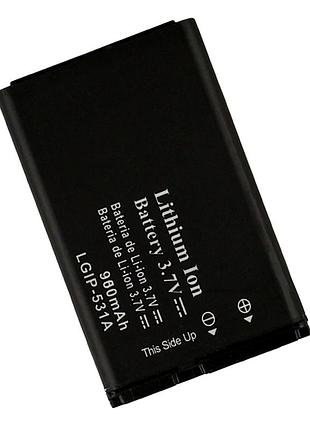 Акумулятор літій-іонний lg t370 lgip-531a із захистом від перезаряджання для моделей lg a120 a130 a140 a155 a160 a175 a190