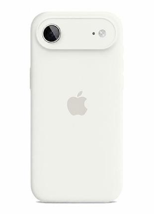 Чохол silicone case full size з рамкою для iphone 17 air захист від пошкоджень з мікрофіброю white mc-12130