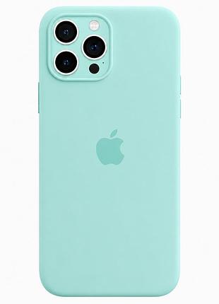 Чохол силіконовий silicone case full size із захистом від пошкоджень для iphone 11 pro 64.light cyan mc-10585