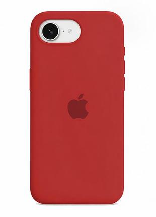 Чохол силіконовий silicone case full size для iphone 17e 16e захист камери легкий 14.red mc-11907