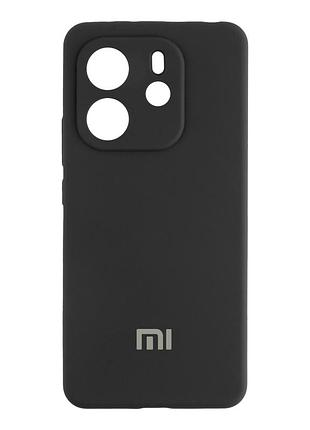 Чехол liquid silicone full camera для xiaomi redmi note 14 4g с защитой камеры серый mc-11955