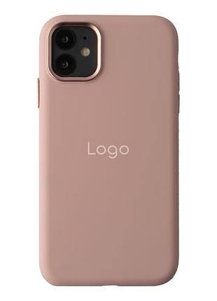Чехол силиконовый silicone case metal buttons для iphone 11 с микрофиброй внутри защита от падений sand powder mc-11692