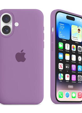 Чохол силіконовий silicone case з magsafe для iphone 17 захист від падінь з мікрофіброю purple fog mc-12065