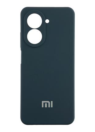 Чехол liquid silicone full camera для xiaomi redmi a5 4g с микрофиброй внутри защитный 08.dark blue mc-12142