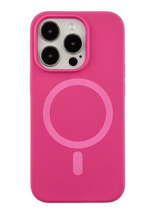 Чехол силиконовый glow silicone case с magsafe для iphone 14 pro защита от царапин manyue red mc-12291