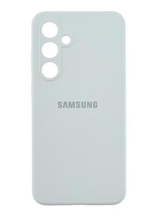 Чохол liquid silicone full camera для samsung galaxy s23 fe 5g захисний з мікрофіброю білий mc-11643
