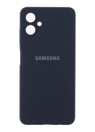 Чохол liquid silicone full camera для samsung galaxy a06 захисний з мікрофіброю всередині сірий mc-11536