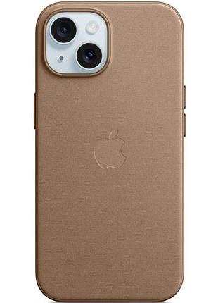 Чохол finewoven case з magsafe для iphone 15 мікроволокно-захист камери taupe mc-11277