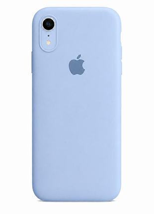 Чехол силиконовый silicone case square full camera для iphone xr с защитой камеры и микрофиброй внутри лиловый mc-10995