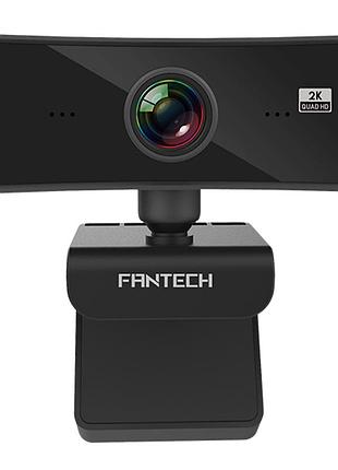 Веб камера fantech luminous c30 4mp 2k с микрофоном угол обзора 106° черная