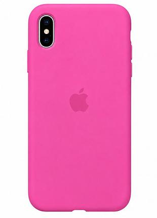 Чохол силіконовий silicone case full size для iphone x xs міцний з мікрофіброю всередині dragon fruit mc-10484