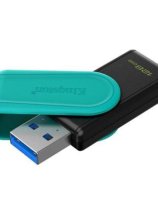 Usb flash drive kingston dt exodia s 128gb usb 3.2 черный бирюзовый компактный с поворотным колпачком