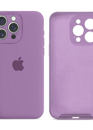 Чохол силіконовий silicone case full size з рамкою для iphone 12 pro протиударний з мікрофіброю чорний смородина mc-10606