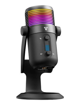 Микрофон fantech mcx03 leviosa max конденсаторный с rgb подсветкой кардиоидный для стрима черный