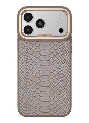 Чохол kajsa glamorous collection з magsafe для iphone 17 pro tpu захист камери колір desert gold o-ring mc-12388