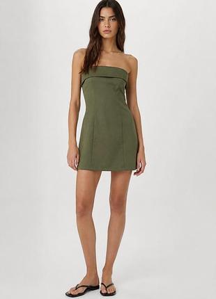 Платье бандо stradivarius