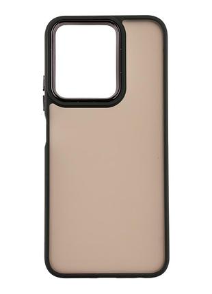 Чехол tpu+pc space ii color matte для xiaomi redmi 15c poco c85 5g защитный черный mc-12226