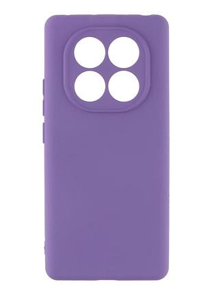 Чехол liquid silicone с микрофиброй для xiaomi redmi note 15 4g 5g защита камеры пурпурный 39.elegant purple