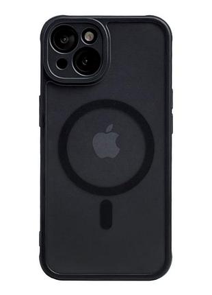 Чохол tpu pc anti drop з magsafe для iphone 13 чорний протиударний із захистом камери mc-11372