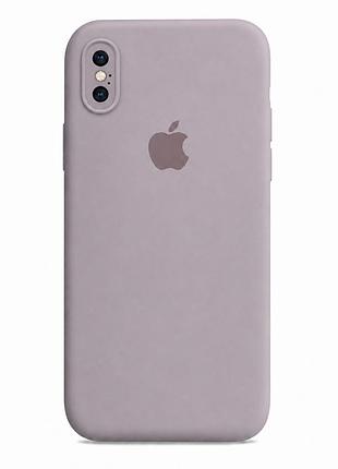Чехол силиконовый square full camera для iphone xs max с микрофиброй внутри защитный 07.lavender mc-11977