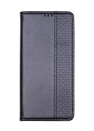Чехол-книжка chess skin для xiaomi redmi 15 4g tpu black с защитой от ударов и функцией подставки black mc-12105