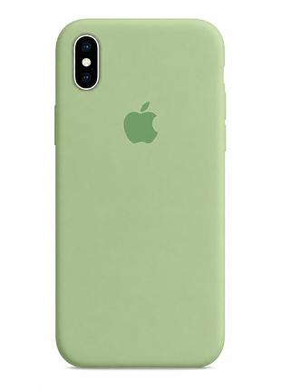 Чохол силіконовий протиударний із мікрофіброю для iphone xs max mint захисний із високою зносостійкістю mc-10471