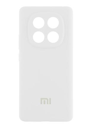 Чохол liquid silicone full camera для xiaomi redmi note 14 pro 4g із захистом від ударів білий mc-11943