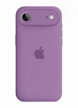 Чехол silicone case full size с рамкой для iphone 17 air защита от повреждений с микрофиброй внутри 68.blackcurrant mc-12122