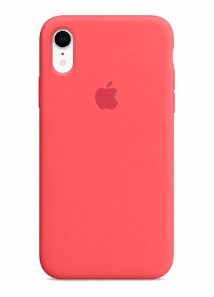 Чехол силиконовый silicone case full size для iphone xr защитный с микрофиброй внутри 30.flamingo mc-10518