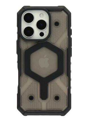 Чехол tpu+pc armorhex magnetic case для iphone 16 pro max противоударный матовый черный mc-11847