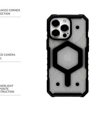 Чехол tpu+pc armorhex magnetic case для iphone 16 pro max противоударный матовый черный mc-11847 6