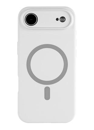 Чохол силіконовий glow silicone case з magsafe для iphone 17 air захист камери білий mc-12276