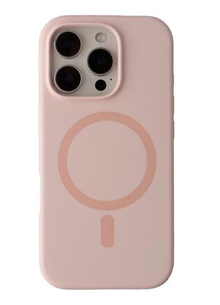 Чехол силиконовый glow silicone case с magsafe для iphone 16 pro защита от ударов pink mc-11702