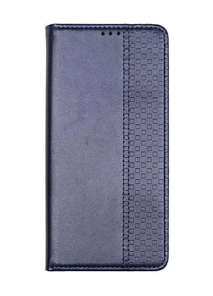 Чехол-книжка chess skin tpu для xiaomi redmi 15c poco c85 5g с защитой dark blue mc-12263