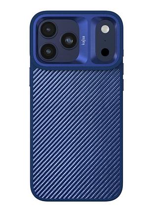 Чехол kajsa glamorous collection накладка с magsafe для iphone 17 pro max tpu blue plus b-ring mc-12434