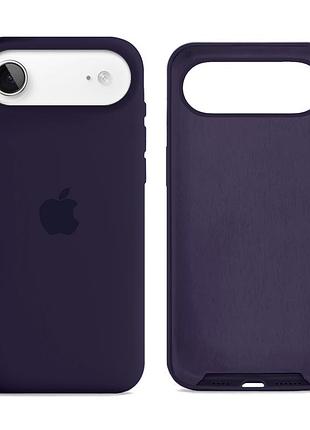 Чехол силиконовый silicone case full size для iphone 17 air с микрофиброй внутри защита от ударов 78.amethyst mc-12031