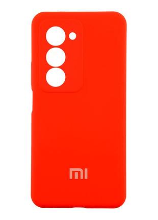 Чохол liquid silicone full camera для xiaomi redmi 15 4g з мікрофіброю всередині захисний 14.red mc-12079