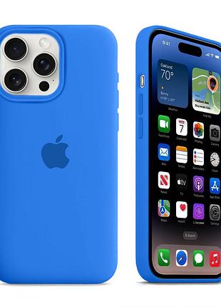 Чехол силиконовый silicone case с magsafe для iphone 12 pro max защита от ударов capri blue mc-10822