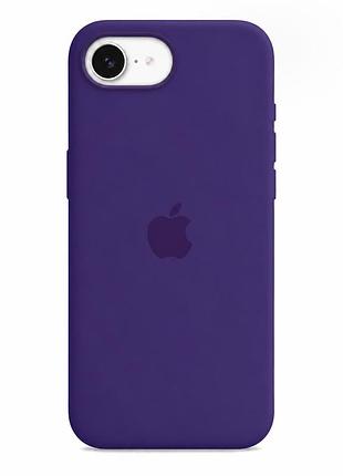 Чехол силиконовый silicone case full size для iphone 17e 16e легкий с защитой камеры пурпурный 34.purple mc-11891