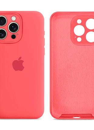 Чехол силиконовый silicone case full size с рамкой для iphone 16 pro защита от потертостей микрофибра 30.flamingo mc-11566