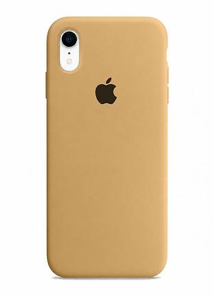 Чохол силіконовий silicone case full size для iphone xr з мікрофіброю всередині захисний 29.gold mc-11409