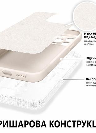 Чохол silicone case square full camera для iphone 11 pro max із захистом камери мікрофібра 21.sea blue mc-10672 8