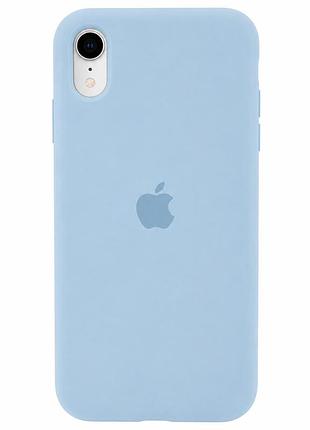Чохол силіконовий silicone case full size для iphone xr захист від ударів матовий sky blue mc-10547