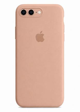 Чохол силіконовий silicone case square full camera для iphone 7 plus 8 plus захист камери pink sand mc-11006